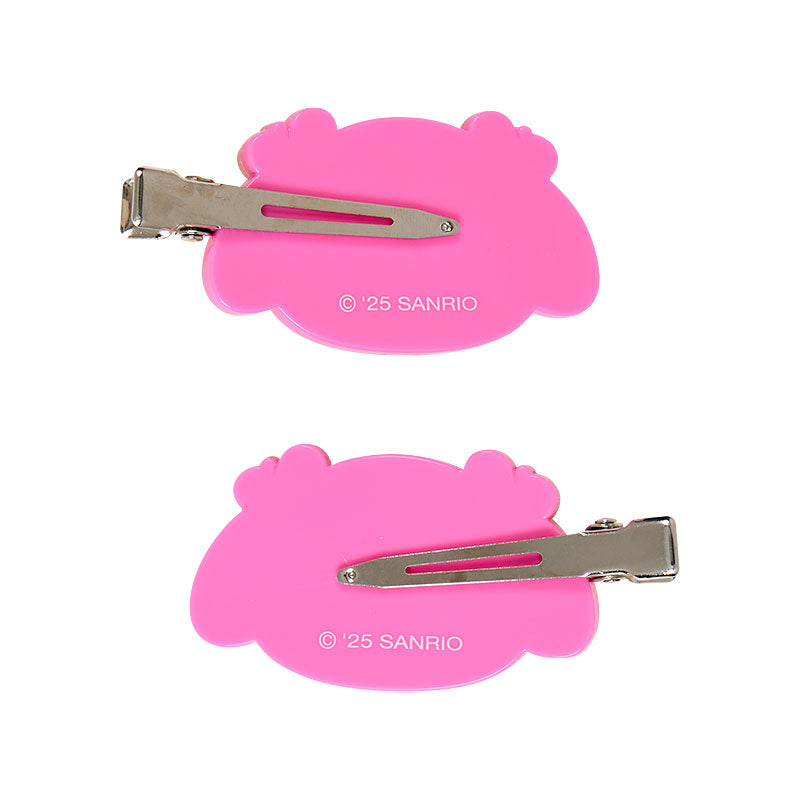 SANRIO | My Melody Tanned Bangs Clip Hair Clip Set of 2 15×10.5×3.5cm (Endless Summer Vacation / Coconut Vacation