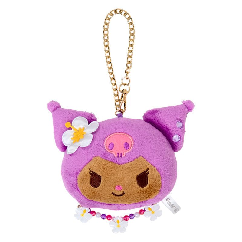 SANRIO | Kuromi Tanned Plush Keychain Mirror Mascot Charm 19×5×9cm (Endless Summer Vacation / Coconut Vacation