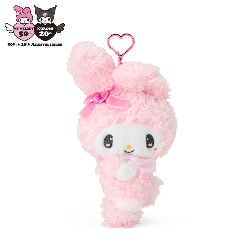SANRIO | My Melody Rabbit Mascot Holder Plush Keychain Bag Charm 14×8.5×18cm (Melousa Romiusa)