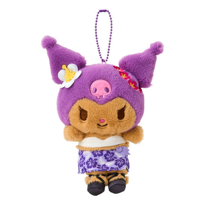 SANRIO | Kuromi Tanned Mascot Holder Plush Keychain Bag Charm 14×7×17cm (Endless Summer Vacation / Coconut Vacation
