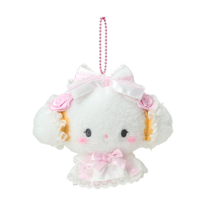 SANRIO | Cogimyun Plush Mascot Holder Keychain Bag Charm 125×80×150mm (White Frill Design)