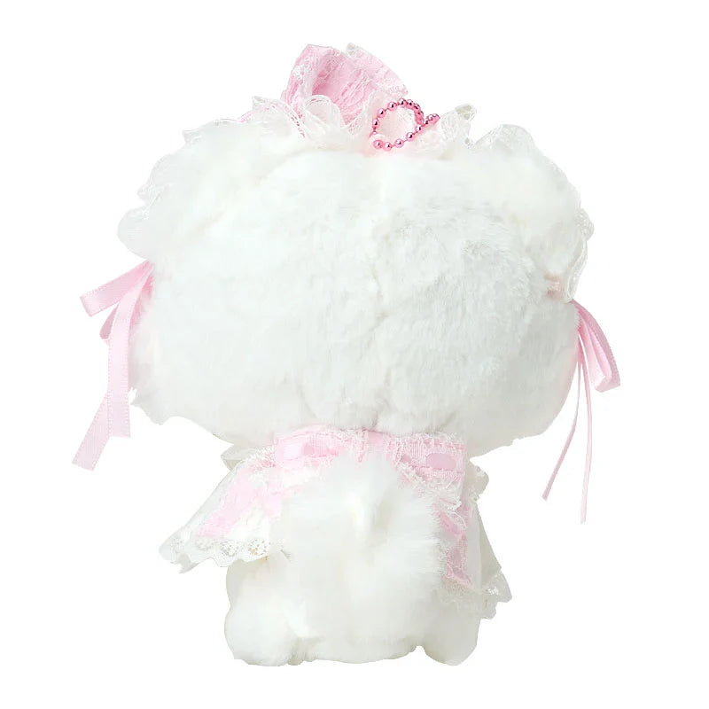 SANRIO | Charmmy Kitty Plush Mascot Holder Keychain Bag Charm 125×80×150mm (White Frill Design)