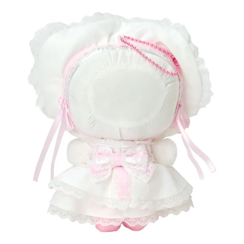 SANRIO | Hello Kitty Plush Mascot Holder Keychain Bag Charm 125×80×150mm (White Frill Design)