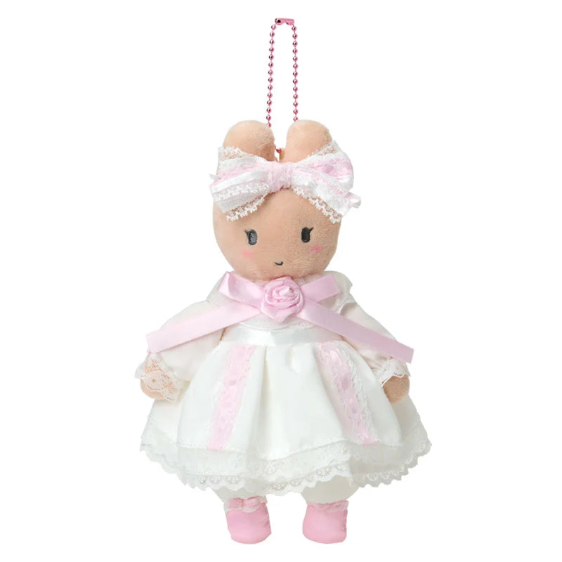 SANRIO | Marroncream Marron Cream Plush Mascot Holder Keychain Bag Charm 125×80×150mm (White Frill Design)