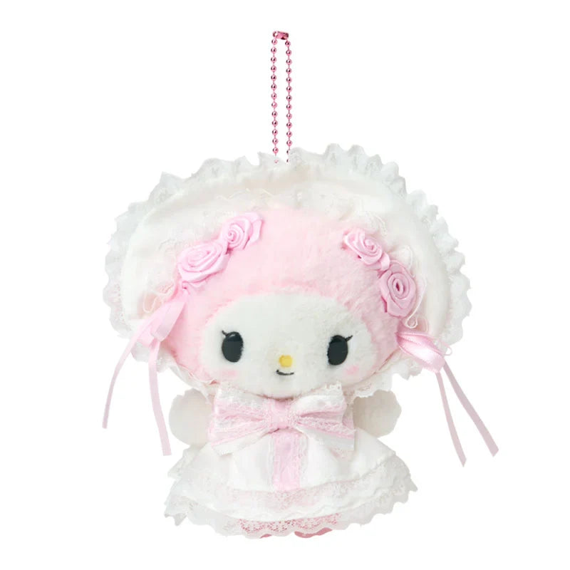SANRIO | My Melody Plush Mascot Holder Keychain Bag Charm 125×80×150mm (White Frill Design)