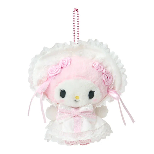 SANRIO | My Melody Plush Mascot Holder Keychain Bag Charm 125×80×150mm (White Frill Design)
