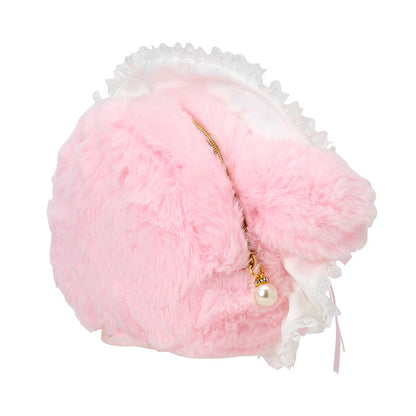 SANRIO | My Melody Face-shaped Pouch 240×80×150mm (White Frill Design)