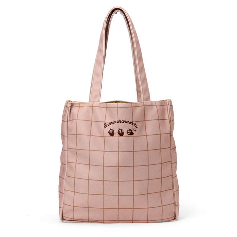 SANRIO | Embroidery Tote Bag 350×90×380mm (Fluffy Squirrel)