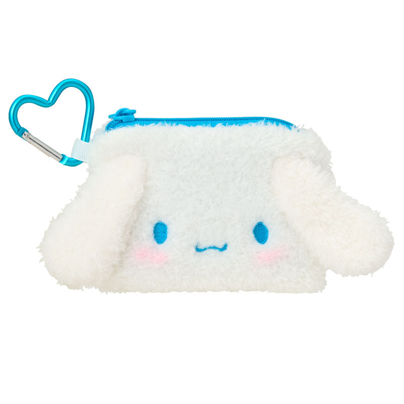 SANRIO | Cinnamoroll Mascot Mini Pouch with Carabiner 110×15×85mm (Fluffy Face)