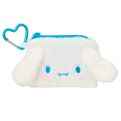 SANRIO | Cinnamoroll Mascot Mini Pouch with Carabiner 110×15×85mm (Fluffy Face)