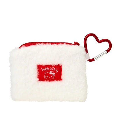 SANRIO | Hello Kitty Mascot Mini Pouch with Carabiner 110×15×85mm (Fluffy Face)