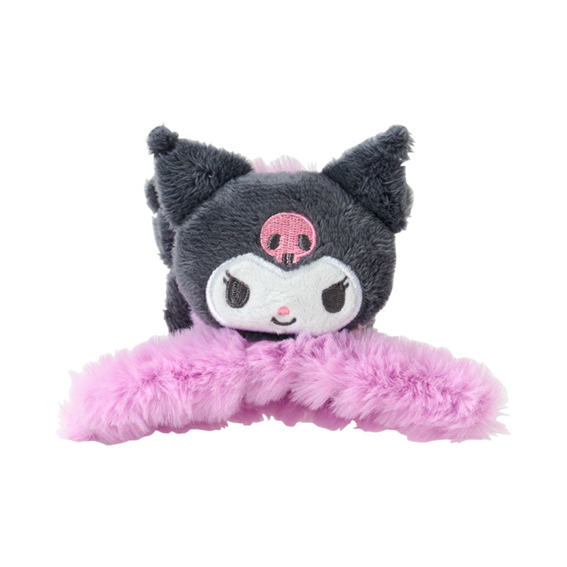 SANRIO | Kuromi Mascot Hair Claw Clip 120×80×80mm (Fluffy Face)