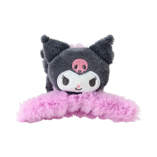 SANRIO | Kuromi Mascot Hair Claw Clip 120×80×80mm (Fluffy Face)