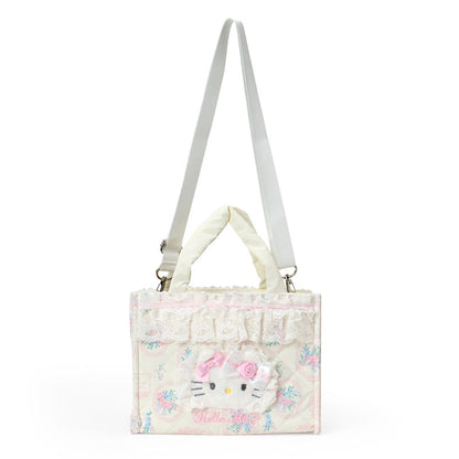 SANRIO | Hello Kitty 2 Way Tote Bag 230×110×175mm (White Frill Design)