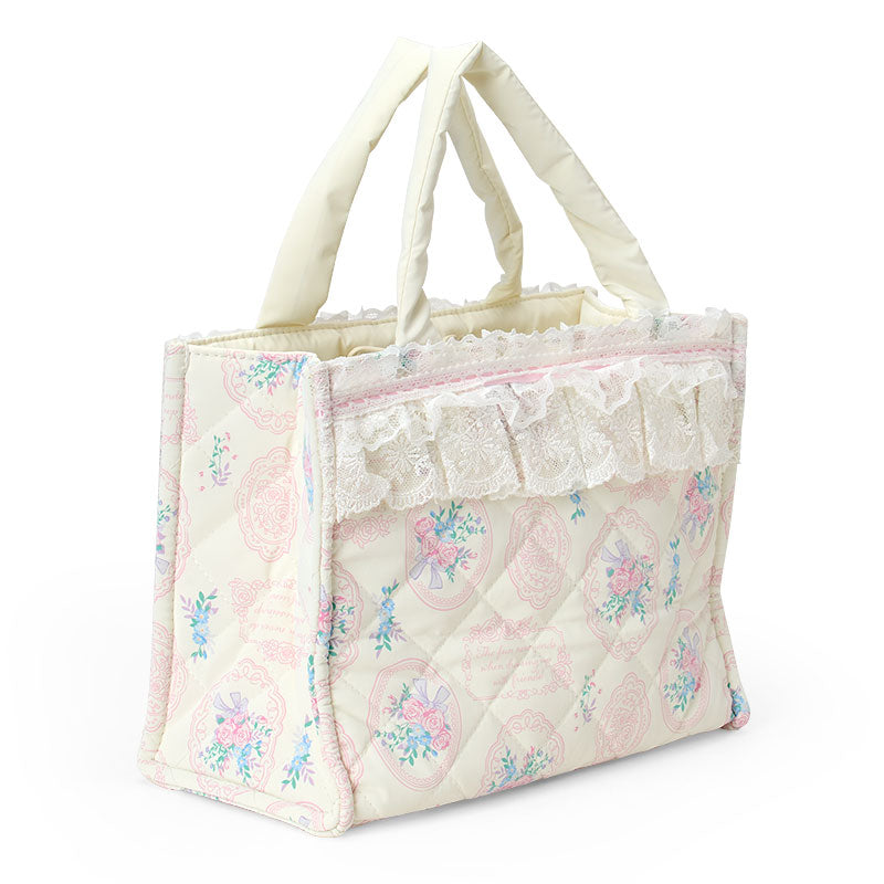 SANRIO | Hello Kitty 2 Way Tote Bag 230×110×175mm (White Frill Design)