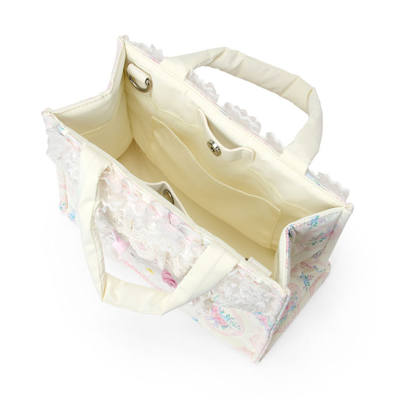 SANRIO | Hello Kitty 2 Way Tote Bag 230×110×175mm (White Frill Design)