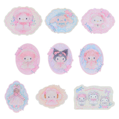 SANRIO | Sticker Set 100×3×108mm (White Frill Design)