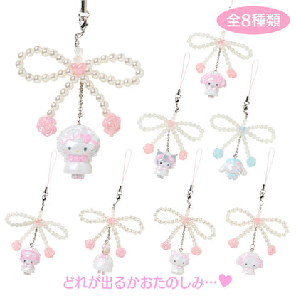 SANRIO | Secret Strap Keychain Blind Box 80×5×50mm (White Frill Design)