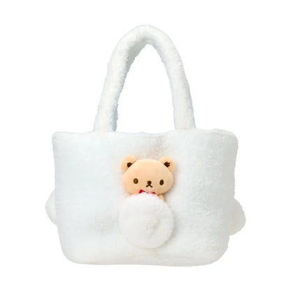 SANRIO | Cinnamoroll Fluffy Mini Tote Bag 310 x 130 x 170mm (With Bear)