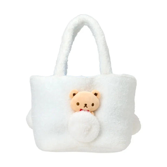 SANRIO | Cinnamoroll Fluffy Mini Tote Bag 310 x 130 x 170mm (With Bear)