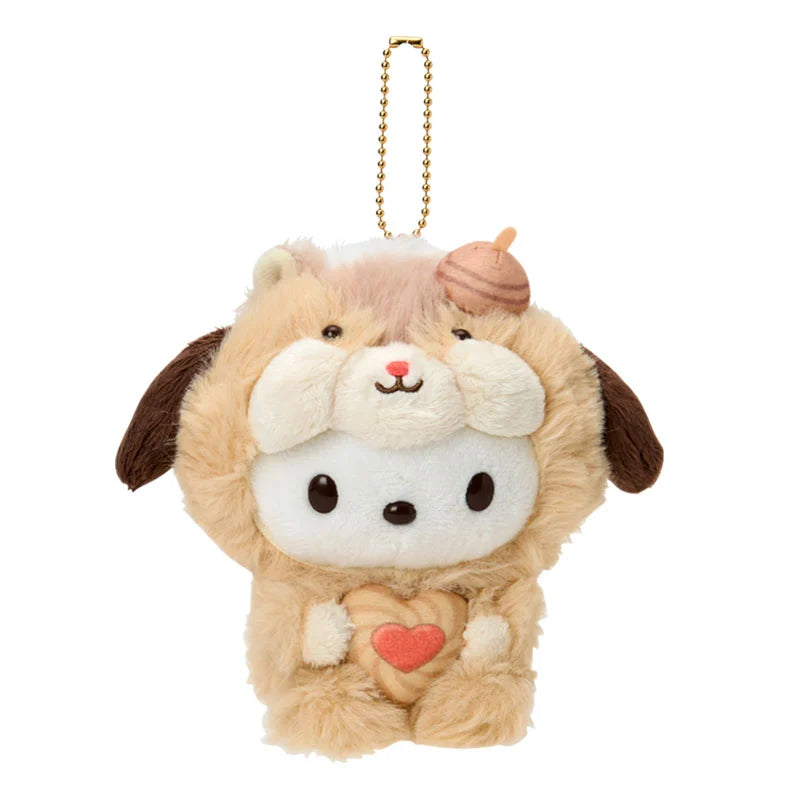 SANRIO | Pochacco Plush Keychain Mascot Holder Bag Charm 135×135×150mm (Fluffy Squirrel)