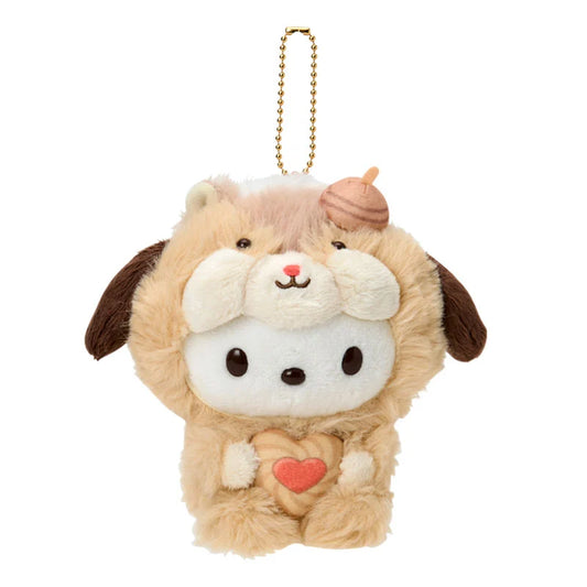 SANRIO | Pochacco Plush Keychain Mascot Holder Bag Charm 135×135×150mm (Fluffy Squirrel)