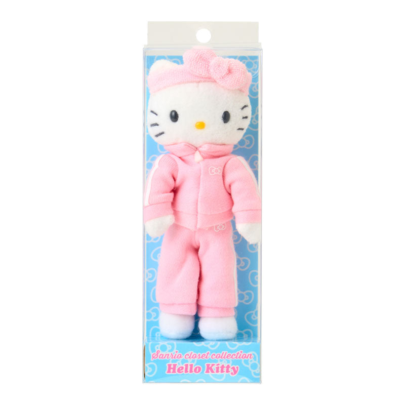 SANRIO | Hello Kitty Sporty Style Pink Mascot Holder Bag Charm Plush Keychain 80×35×150mm (Sanrio Closet Collection)