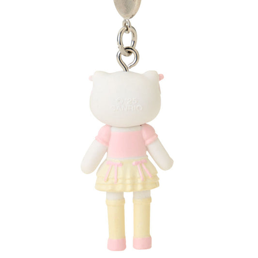 SANRIO | Hello Kitty Girly Style Lace-up Blouse Ribbon Frill Strap Phone Charm 26×12×40mm (Sanrio Closet Collection)