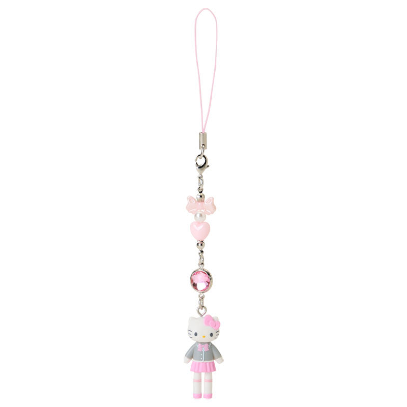 SANRIO | Hello Kitty Uniform Style Blazer Pleated Skirt Strap Phone Charm 26×12×40mm (Sanrio Closet Collection)