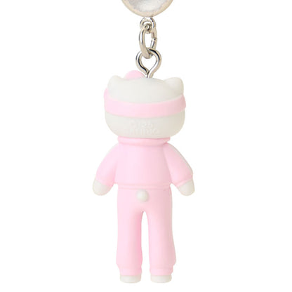 SANRIO | Hello Kitty Sporty Style Pink Strap Phone Charm 26×12×40mm (Sanrio Closet Collection)