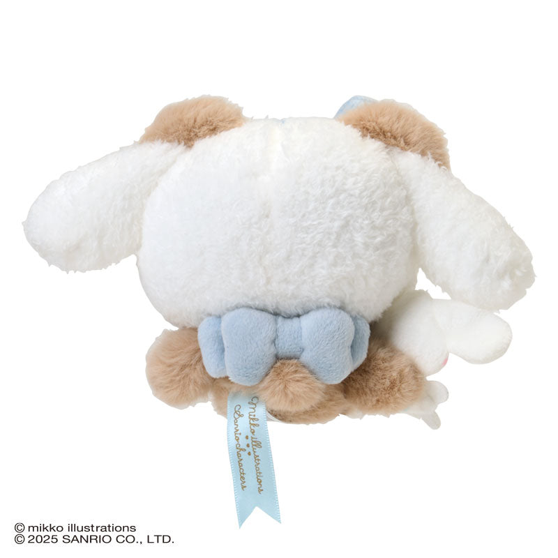 SANRIO x mikko illustrations | Cinnamoroll Mascot Holder Bag Charm Plush Keychain 180×40×130mm