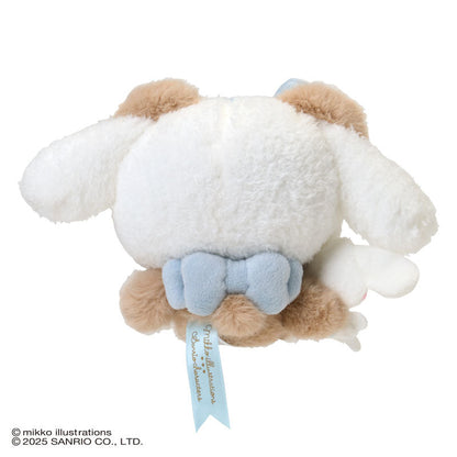SANRIO x mikko illustrations | Cinnamoroll Mascot Holder Bag Charm Plush Keychain 180×40×130mm