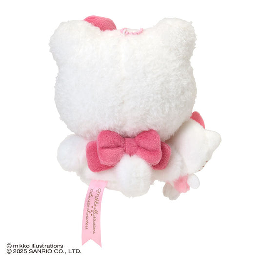 SANRIO x mikko illustrations | Hello Kitty Mascot Holder Bag Charm Plush Keychain 180×40×130mm