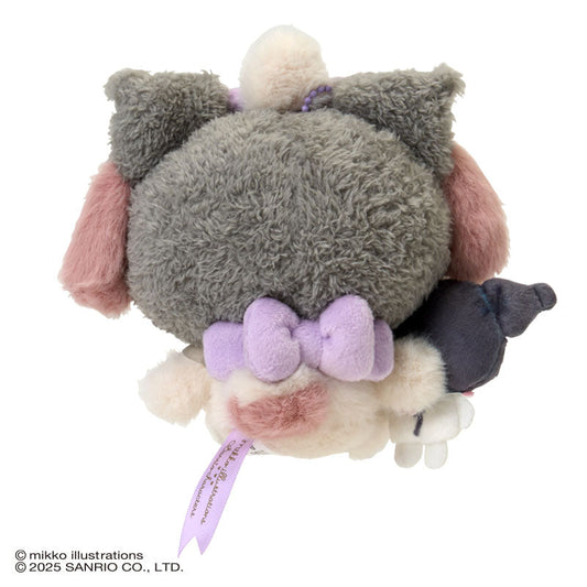 SANRIO x mikko illustrations | Kuromi Mascot Holder Bag Charm Plush Keychain 180×40×130mm
