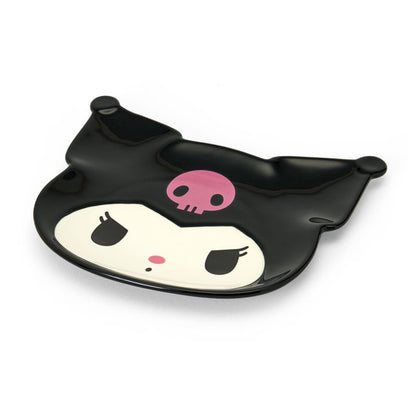 SANRIO | Kuromi Face Shaped Plate Microwave Dishwasher And Dryer Safe 150x127x15mm