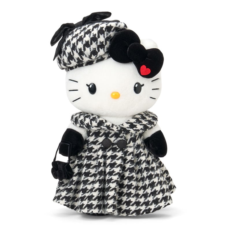 【Pre-order】SANRIO | Hello Kitty Limited Birthday Doll Plush Toy 280×165×450mm (Monochrome Girly Twin Coordinate)