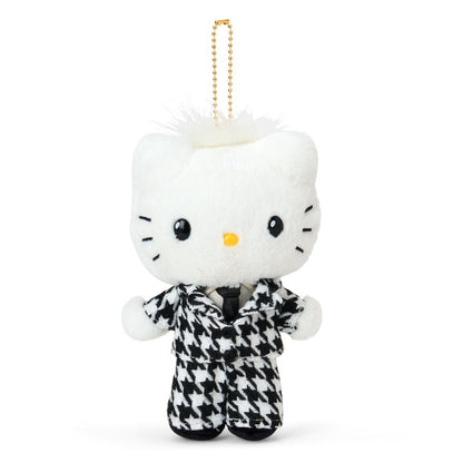 SANRIO | Hello Kitty My Dear Daniel Mascot Holder Bag Charm Plush Keychain 110×70×180mm (Monochrome Girly Twin