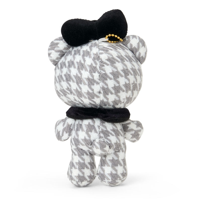 SANRIO | Hello Kitty Tiny Chum Mascot Holder Bag Charm Plush Keychain 90×60×155mm (Monochrome Girly Twin Coordinate)