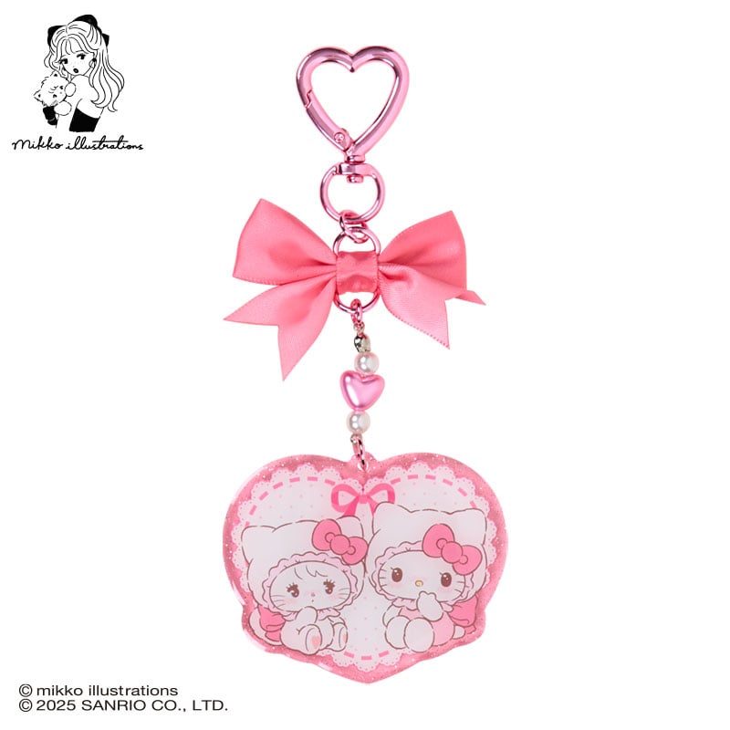 SANRIO x mikko illustrations | Hello Kitty Acrylic Keychain 70×4×50mm
