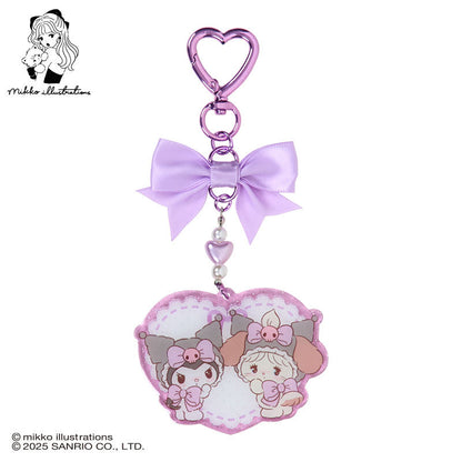 SANRIO x mikko illustrations | Kuromi Acrylic Keychain 70×4×50mm