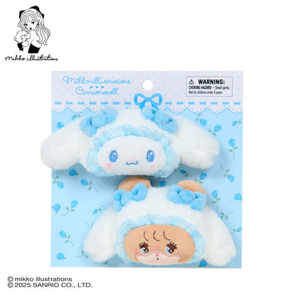 SANRIO x mikko illustrations | Cinnamoroll Hair Clip Set 70×40×50mm