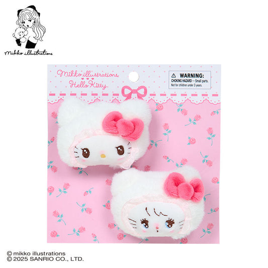 SANRIO x mikko illustrations | Hello Kitty Hair Clip Set 70×40×50mm