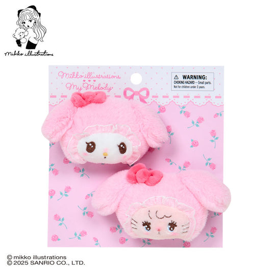 SANRIO x mikko illustrations | My Melody Hair Clip Set 70×40×50mm