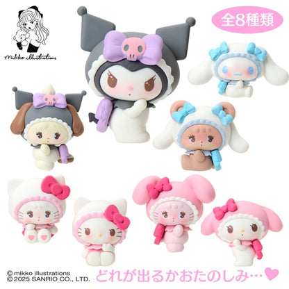 SANRIO x mikko illustrations | Secret Mascot Figure Blind Box 53×40×59mm (Order 8 for a complete box)