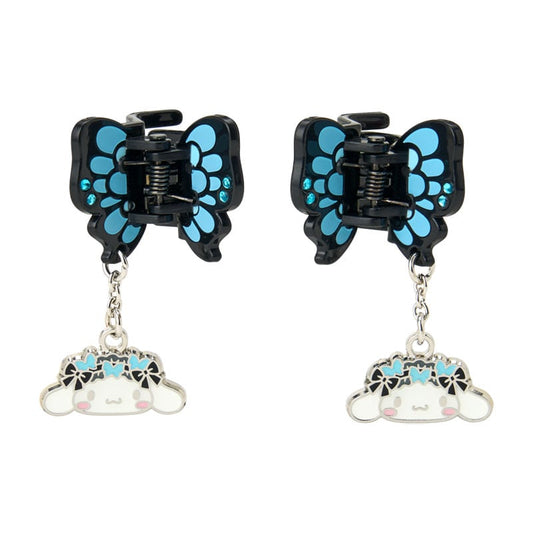 SANRIO | Cinnamoroll Mini Hair Clip Set with Swaying Charm 30×25×25mm (Butterfly)