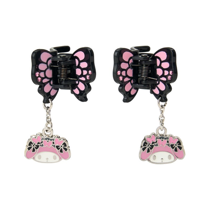 SANRIO | My Melody Mini Hair Clip Set with Swaying Charm 30×25×25mm (Butterfly)