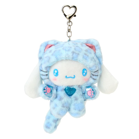 SANRIO | Cinnamoroll Mascot Holder Plush Keychain Bag Charm 90×50×120mm (Leopard Gal Cat)