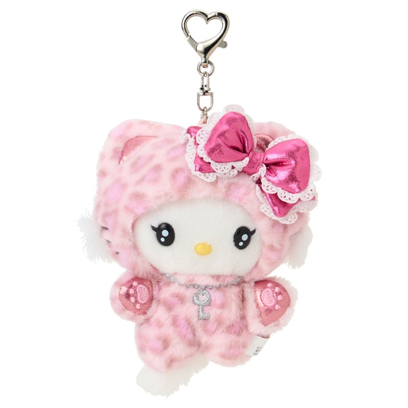 SANRIO | Charmmy Kitty Mascot Holder Plush Keychain Bag Charm 90×50×120mm (Leopard Gal Cat)