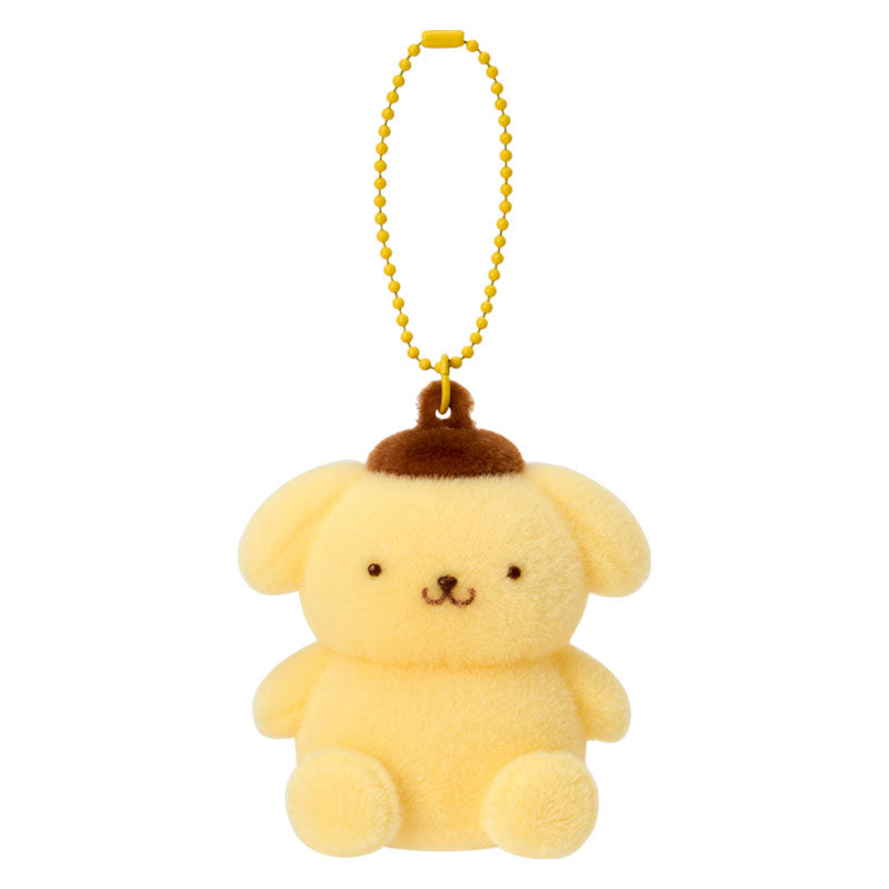 SANRIO | Pom Pom Purin Pompompurin Flocky Mascot Holder Keychain Bag Charm 50×45×70mm