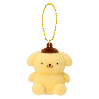SANRIO | Pom Pom Purin Pompompurin Flocky Mascot Holder Keychain Bag Charm 50×45×70mm
